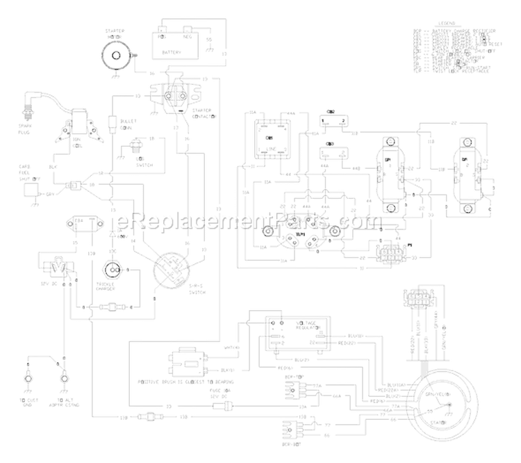 Page F Diagram and Parts List for 1925-0  Briggs and Stratton Generator